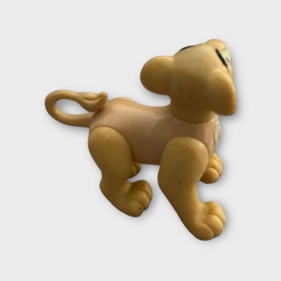 Vintage Walt Disney The Lion King Cub Simba PVC Figure Toy 2.5" Cake Topper HTF - Picture 3 of 3
